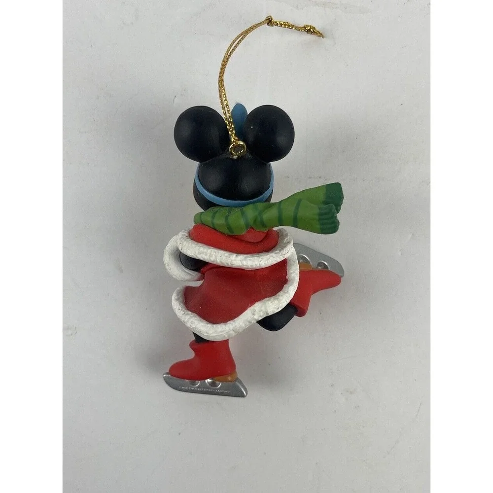 Vintage Disney Grolier Ice Skating Minnie Mouse‎ The Magic of Christmas Ornament